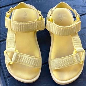 Zara yellow sandals